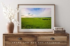 Plains Photography Print – Picture of Tallgrass Prairie in Kansas Flint Hills