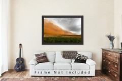 Haboob Photography Print – Picture of Dust Storm Over Field in Texas