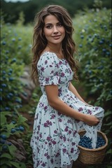24 Pics.Gorgeous Ladies Picking Berries.Great Tits ! AI. 5 X 7. LAB PROCESS.ABC