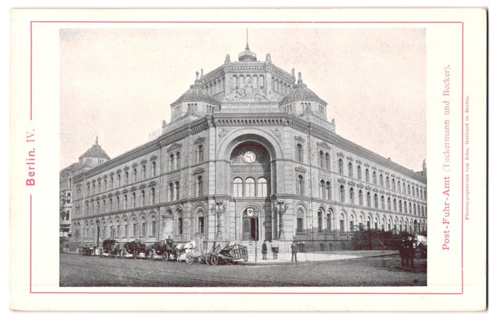 Photography / Light Print Edm. Gaillard, Berlin, view of Berlin, the Post-Fuhr-Am