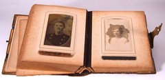 old 22 pieces Photos in Photo Album Photo CAB Photographs Album Antique