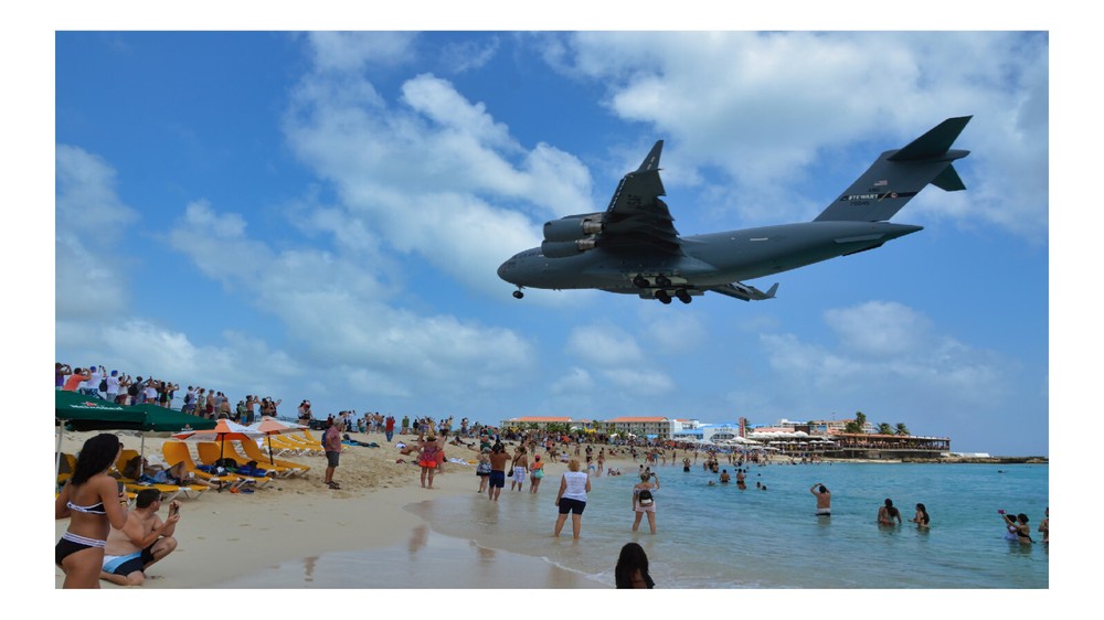 Airport Beach With Military Plane High Resolution Image, In Many Formats, TV Art