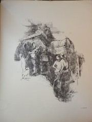 FOTOGRAFIA DEL PINTOR JUAN CARLOS CASTAGNINO FIRMADA