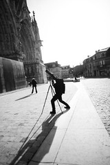 Analog Photo Print Photographer Shadow in Reims 20X30cm
