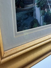 Scanlan Photo In Wood Matted Framed «Steps in Time» in Alsace, France