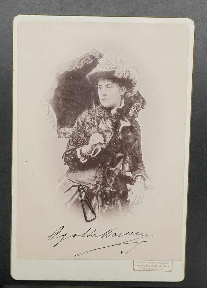 Photo CDV KAB portrait Barsescu actor Vienna Austria art picture woman model
