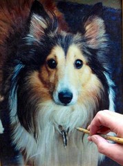 «Family Heirloom» – Hand Painted Photograph NEWLY CUSTOM FRAMED Giclee on Canvas
