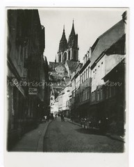 Meissen 1929 – Alley Building Fur Goods – Vintage Photo 1920s