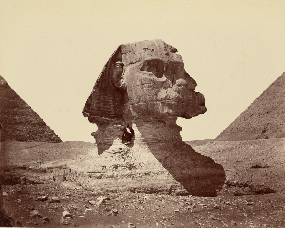 Sphinx and Pyramids by Félix Bonfils 8″x10″ Photograph Print 8×10