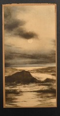 Original 1910 Moonlight Waves Painted Photo Stewart Publishing Co. N.Y.