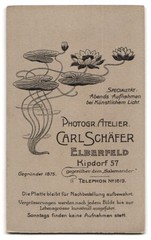 Photograph Carl Schäfer, Elberfeld, Kipdorf 57, portrait elderly lady in dress M