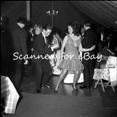 YOUNG DANCERS AT POSH PARTY HIGH SOCIETY – 1 NEGATIVE 1950s SOCIAL HISTORY