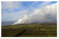 Plume From Lava Ocean Entry Kilauea Volcano Hawaii 2018 Silver Halide Photo