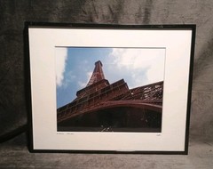Eiffel Tower Signed/Framed/Matted Photography 11.5 X 14.5″ Paris France
