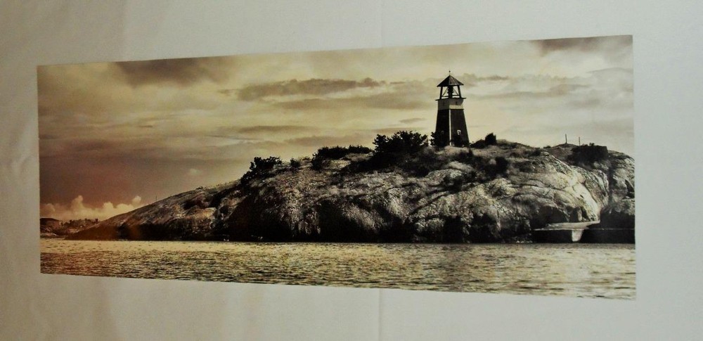 LIGHTHOUSE ON THE LAKE PHOTOGRAPHY 10″ X 28″ PRINT