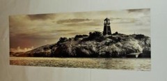 LIGHTHOUSE ON THE LAKE PHOTOGRAPHY 10″ X 28″ PRINT