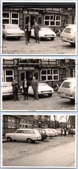 3 x Hanstedt around 1965-Gasthaus Zum Dorfkrug cars car and cat-Photo 10x7cm