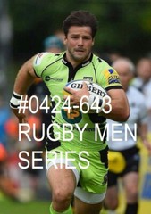 MALE PORTRAIT #0424-643 -athletes series – rugby men series- free shipping usa