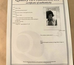 Gregg Cobarr, “Remembering Michael Jackson,” Signed Poster w/COA