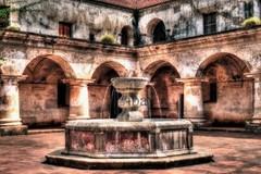 16X20 ART PHOTO, WATER FOUNTAIN, IN ANTIGUA GUATEMALA, Guatemalan