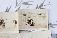 4x Photo 1931 Girl Girl Boy Harbor Beach Boston USA Vintage G2