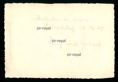 1949 Wedding in Uniform – Military? – Neustadt Dosse – 1940s – photo 10×14 cm