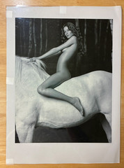 Walter Chin Gisele Bundchen Vanity Fair Photo Print 17×12.5 B&W Lady Godiva Art
