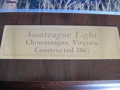 Assateaque Lighthouse Virgina Photo Mounted on Wood Plaque Excellent
