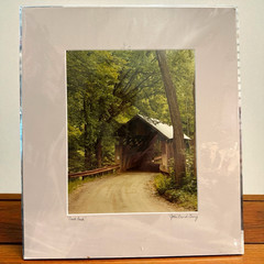 John David Geery BACK ROAD Matted Photographic Print Signed – Charlotte Vermont