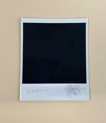 Polaroid Instant Photo Black and White – Female Nude, Portrait Alignment