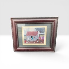 Sunday Morning’ by Texas Black cultural folk artist Jackie Haliburton art print