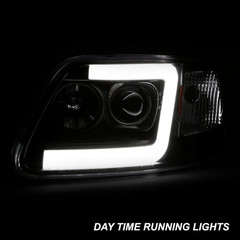 – for 1997-2003 Ford F150 97-02 Expedition Truck Tube Bar Projector Headlights D