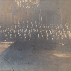Paul Frost Photograph Köthen City Hall Opening Group Picture Signed Circa 1900