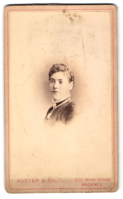 Photograph Austen & Co., Hackney, 232 Mare Street, Studio Portrait of a Young