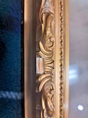 HUGE – Early 20th Century 46″ X 34″ Gilt Frame – Includes 100+ YO Spooky Photo