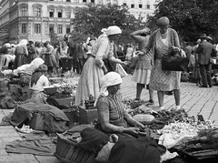 market scene, Vienna, Wien, Eduard PEZDIKA, vintage fine art negative! 1931, 193