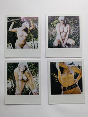 Polaroid Photo – Set of 4 Nude Model, Nude Instant Photo – Original Photograph