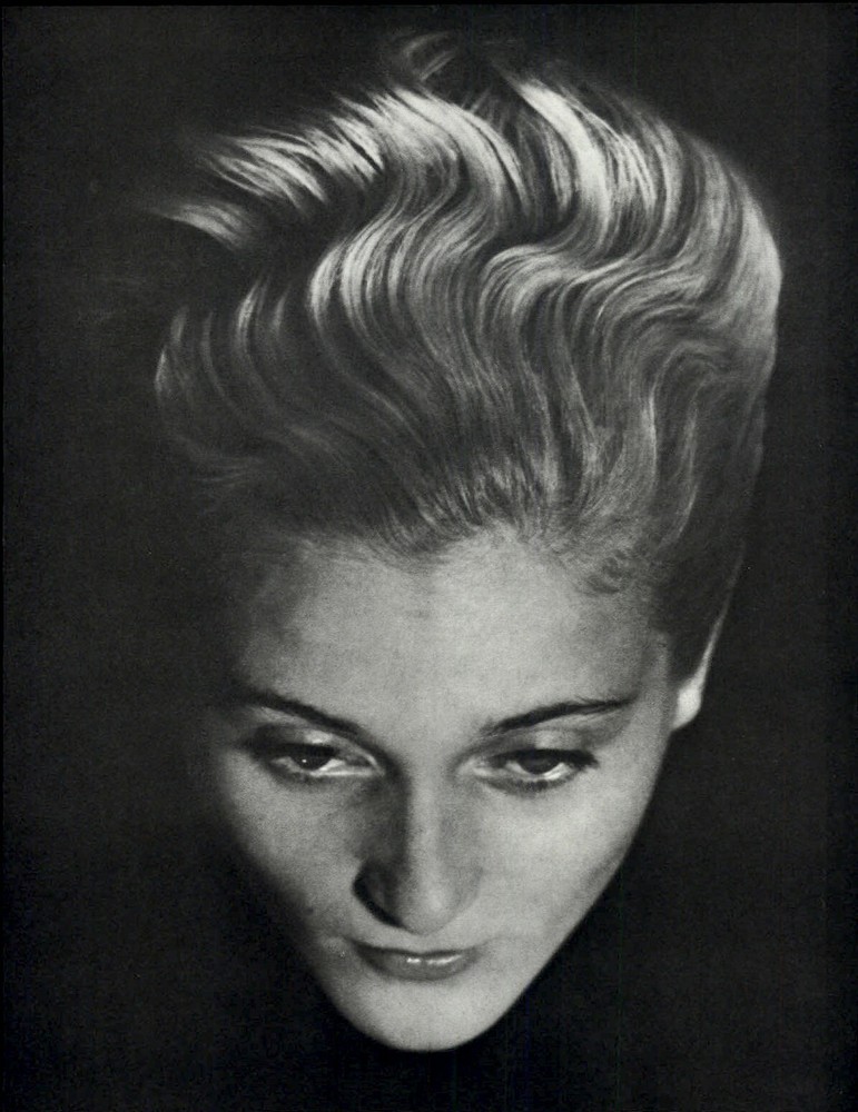 1975 Man Ray Female Model Wavy Hair Portrait Art Photo Gravure