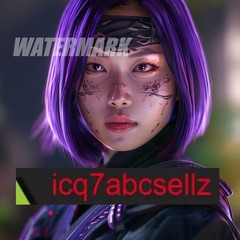 Digital Image – Wallpaper Background Art – Ninja Warrior_purplehair