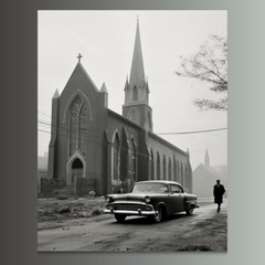 Signed Print «Gloomy Sunday» 20×30 Mounted