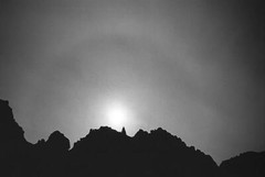 «AURA OF NIGHT»: 16″ X 20″ B&W LANDSCAPE PHOTO OF SINAI, EGYPT, FRAMED 20″ x 26″