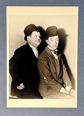 Laurel And Hardy, 1930 Fotofolio Art Print Card Photo By Lansing Brown Jr.