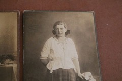 Two old CDV photos – portraits of pretty women from Bensen