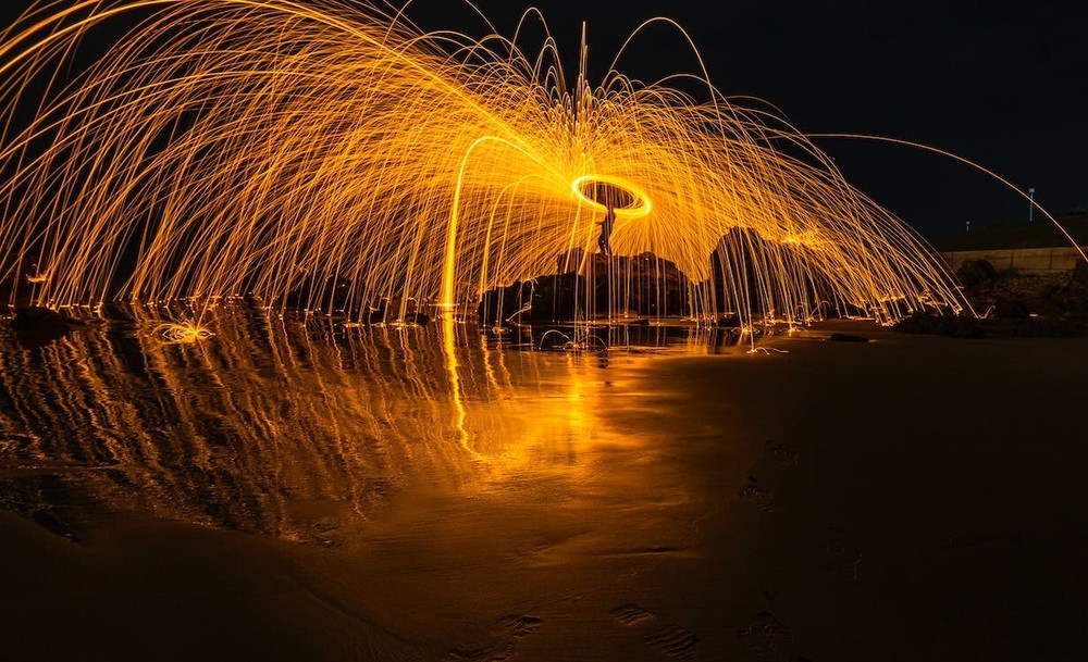 Digital Image Picture Photo Pic Wallpaper Background Standing On Rock Flame 4466