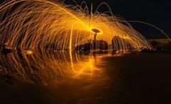 Digital Image Picture Photo Pic Wallpaper Background Standing On Rock Flame 4466