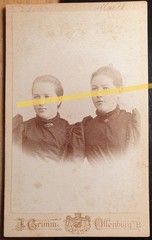 2 young women portrait/1892 CDV J. Grimm Offenburg