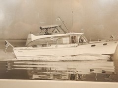 LARGE Vtg 1950s 60s Power Yacht Photograph Richardson Boat Cheaspeake Bay