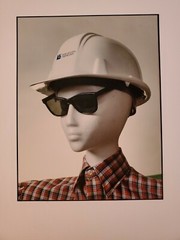 FOAM HEAD HELMET ORIGINAL SIGNED ART PHOTO COLOR STETTNER VTG MATTE NJ CAMERA