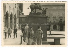 Prag Tschechien 1962 – Prager Burg Reiterstatue hl. Georg – Altes Foto 1960er