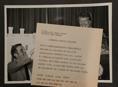 Jimmy Carter & Walter Mondale Hilton Hotel Photograph 7×9, b/w 1976